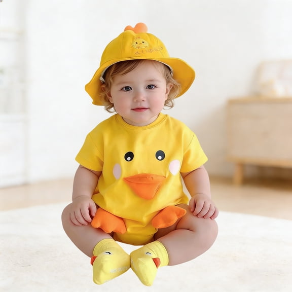 MEZZALL Baby Bodysuits 3 Pack Cute Cartoon Short Sleeve Graphic Bodysuit Soft One-Piece For Boys Girls O-Neck Infant Relaxed Fit Back To School Onesie