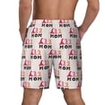 thumbnail image 2 of Lsque Mens Swim Trunks Mothers Day Pattern - Bathing Suit Compression Liner - Beach Swim Shorts Swimwear - (S-3XL) - Stretch Quick Dry -Medium, 2 of 9