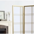 thumbnail image 3 of , Seto 4-Panel Room Divider Screen, Gold, Gold ,Wood+Paper , Seto 4-Panel Room Divider Screen, Gold, 3 of 4