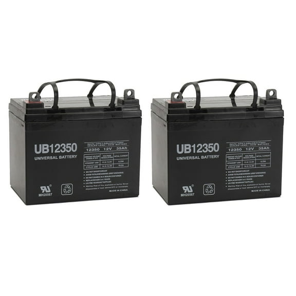 "UPG 12V 35Ah Battery Burke Mobility Passport Scout, Scout M - 2 Pack"