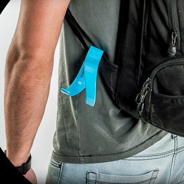 Soporte portátil Wdftyju para taza y botella de agua azul