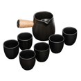 thumbnail image 4 of Tetera de cerámica duradera de 500 ml con colador para cocina de camping. con 6 tazas, 4 of 9