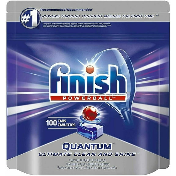 Finish Powerball Quantum Dishwasher Detergent Tablets 100 Tabs (3.52 lb)