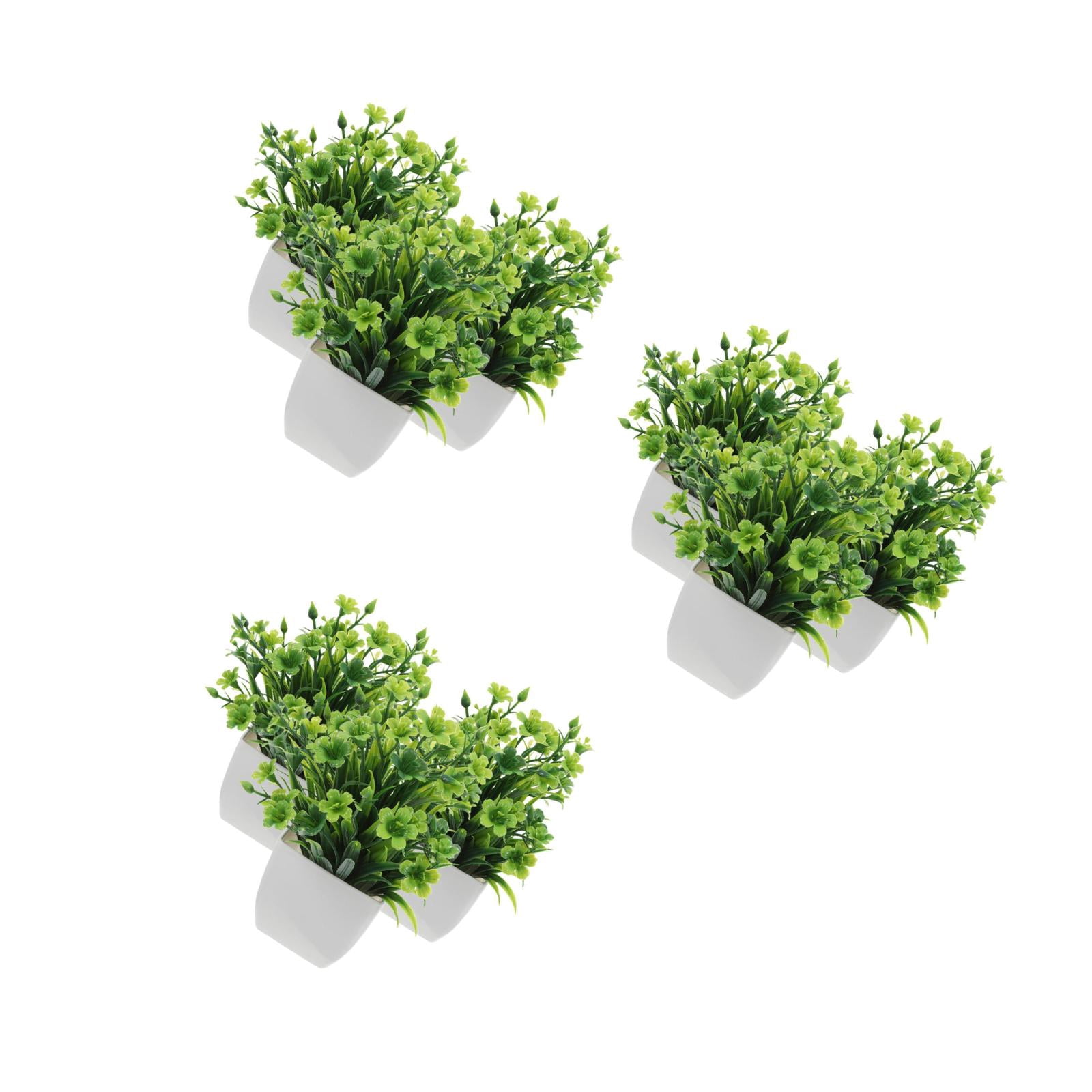 9 pcs   Realistic Potted Plants Home and Office Decor Small Fake Plants Shelf Decor Artificial Greenery for Coffee Table Bedroom Dresser and Kitchen Cabinet