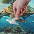 thumbnail image 4 of 500-Piece Jigsaw Puzzle for Brain Teasing Fun & Perfect Wall Art for Adults Ages 15+ Sea Turtle Carrying Island, 4 of 9