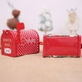 thumbnail image 4 of Buzones de hierro de pequeña capacidad, buzón de montaje en pared Red Santa Mail white Polka Dot Lunares Zulema Christmas Mailbox Postbox, 4 of 5