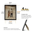 thumbnail image 5 of Black Picture Frames - 8x10 - 4 Pack Photo & Poster Frame Set for Wall Decor & Tabletop Display, Minimalist Black Frame Collection, 5 of 7