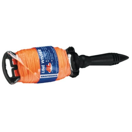 MARSHALLTOWN The Premier Line 634 250-Foot Mason's Line Orange Braided Nylon