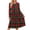 Wine, variant on Hanen Women Floral Long Sleeve Crewneck Midi Dress, Loose A-Line Swing Flare Tshirt Dress with Pockets, Lightweight Casual Summer Fall Vacation Church Semi-Formal Outfit