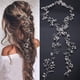 thumbnail image 1 of Nupcial Oro rosa y oro Plata Perlas extra largas y cuentas de cristal Enredadera para el cabello nupcial Pieza de cabeza de boda Accesorios para el cabello nupcial Diadema Joyería para el cabello, 1 of 5