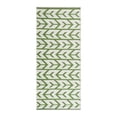 thumbnail image 4 of Outdoor Rug - Folded Design - Recycled Plastic Mat for Patio, Camping, Beach, Balcony, Porch, Deck - Weather, Water, Stain, Lightweight, Fade and UV Resistant - Amsterdam Green & Creme, 4 of 5