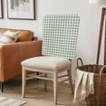 thumbnail image 6 of Sage Green Buffalo Plaid Chair Back Covers, Vintage Check Minimalist Farmhouse Removable Chair Covers for Dining Chairs Set of 8, Washable Chairs Slipcovers Back Seat Protector for Wedding 19"x20", 6 of 9