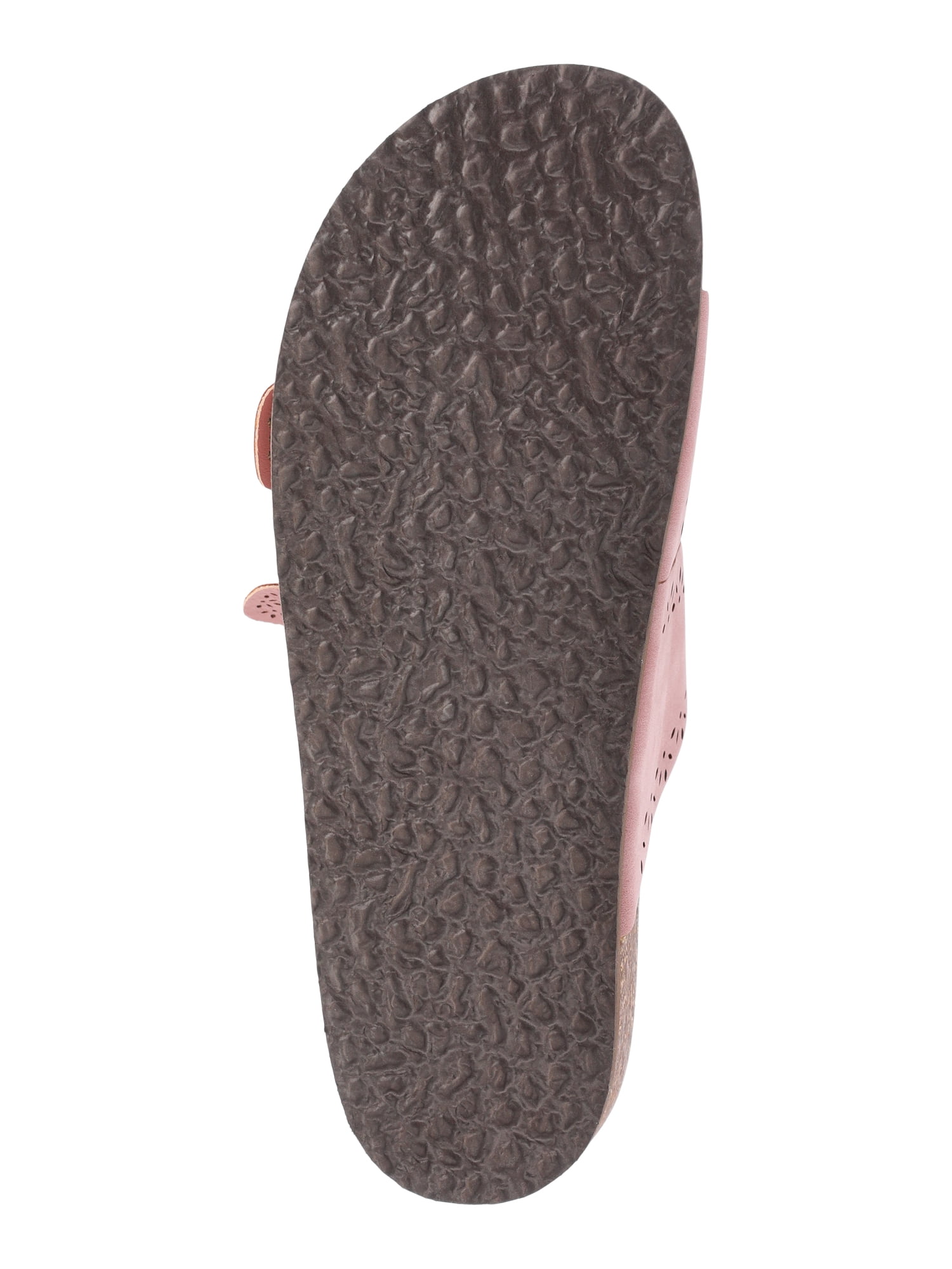 Time and Tru Women's Footbed Slide Sandals, Wide Width Available
