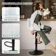 thumbnail image 7 of Waleaf Modern Bar Stools Set of 4, PU Leather Height Adjustable Swivel Barstools with Back, 7 of 7