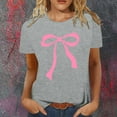thumbnail image 2 of YDLCAFD Custom T Shirts Front and Back Women's Stylish Printed Crew Neck T Shirt, 2 of 4