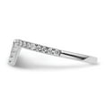 thumbnail image 5 of 14k White Gold V-shape Diamond Ring Guard RM4297, 5 of 5