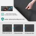 thumbnail image 2 of Coffee Bar Accessories - Under Coffee Maker Mat, Cafe Tray Pad, Rubber Mats, Absorbent Pad, Under Appliance Mats, Dish Drying Mat for Kitchen Counter, Dish Drying Pad, 23"x15", Dark Gray, 2 of 8