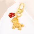thumbnail image 6 of Horse Keychain, Golden Charm Key Ring, Year of The Horse 2026 Gifts, Luck Blessing Pendant, Golden Pendant Keychain, New Year Keychain, Festive Charm Pendant for Keys Car Bag Hanging Decor, 6 of 7