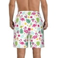 thumbnail image 3 of Naloa Cute Flamingo Men's Beach Shorts, Surfing shorts, Swim trunks, Quick Dry Swim Trunks for Surfing Beach Fun - Medium, 3 of 9