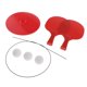thumbnail image 2 of Pelotas de tenis de mesa, paletas para entrenamiento y práctica - Fáciles de montar Plástico rojo, 2 of 9