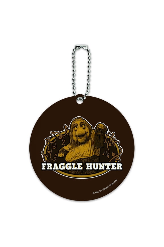 Fraggle Hunter Junior Gorg Fraggle Rock Round Luggage ID Tag Card Suitcase Carry-On