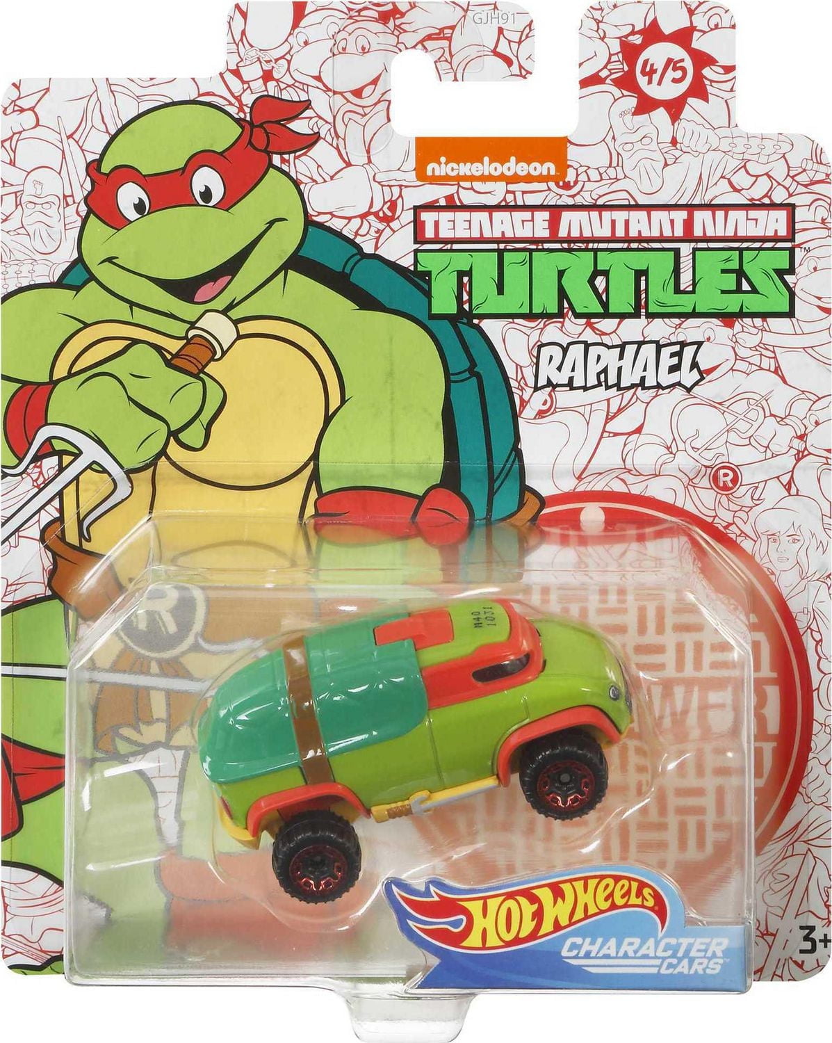 Hot Wheels Teenage Mutant Ninja Turtles Raphael Vehicle