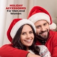 thumbnail image 3 of Vonadale Red Velvet Plush Fabric Santa Christmas Hats, 4-Pc Family Pack, 3 of 6