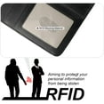 thumbnail image 6 of for iPhone 13 Pro Max Wallet Case Compatible with MagSafe Wireless Charging, RFID Blocking Magnetic Leather Case with Card Slots Holder Kickstand Detachable Wrist Strap 6.7 Inch (Black), 6 of 16