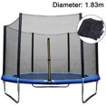 thumbnail image 1 of Round Trampoline Safety Net, Universal Fit for Most Outdoor Garden Trampolines, Breathable Mesh, Impact Resistant, Easy Installation with Enhanced Hooks, Adjustable Straps for 6/8, 1 of 5