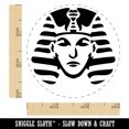 thumbnail image 2 of Ancient Egyptian Pharaoh with Crown Self-Inking Rubber Stamp Ink Stamper - Yellow Ink - Small 3/4 Inch, 2 of 7