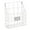 White, variant on Mfigree Wall-Mounted Metal Magazine Rack - Mesh Hanging File Organizer for Mail, Documents, Home Office & Entryway, Durable Wall Decor for Living Room Storage Solutions