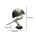thumbnail image 3 of WIFKLSIIPG War Lamp with LED Table Lamp Statue Made out of World War II Soldier's War Retro Resin Desk for Educational Props Lamp Souvenir Remember Black, 3 of 6