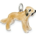 thumbnail image 5 of Sterling Silver Enameled Briard Charm (19 X 29) Made In United States qc6381, 5 of 5