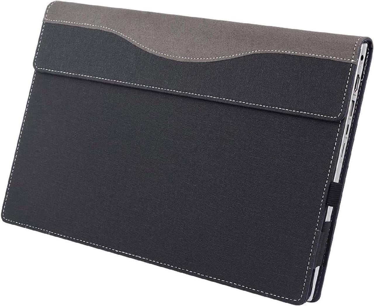 Laptop Case for 15 inch Microsoft Surface Laptop 7 Windows PC with ARM CPU and AI-Powered Copilot+, PU Leather Folio Stand Laptop Protective Cover