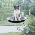 thumbnail image 3 of Flmtop Pet Cat Window Mount Hammock Suction Cups Warm Soft Bed Shelf Cage Rest Seat Coffee, 3 of 9