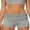 Gray, variant on LMLYSoH Women Trendy Foldover Shorts Metal Circle Decor Micro Shorts Slim Fit Summer Shorts