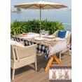 thumbnail image 4 of Easter Bunny Eggs Outdoor Tablecloth - 52x70 Inch Rectangle Dining Table Cover, Spring Flowers Rabbits Farmhouse Buffalo Plaid Waterproof Outdoor Table Cloth with Umbrella Hole & Zipper for Patio, 4 of 7