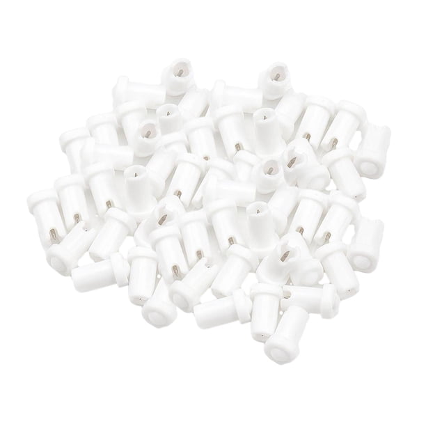 50 piezas de botella de pegamento, agujas de desbloqueo, puntas de tapón de Blanco Yuyangstore agujas para desatascar biberones