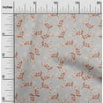 thumbnail image 2 of oneOone Polyester Spandex Brown Fabric Floral Sewing Material Print Fabric By The Yard 56 Inch Wide, 2 of 5
