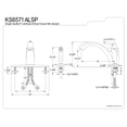 thumbnail image 2 of Kingston Brass KS6571ALSP Single-Handle Kitchen Faucet, Polished Chrome, 2 of 2