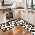 thumbnail image 3 of Kitchen Rugs Sets Of 2,Black and Orange Of Leopard Print Anti Fatigue Kitchen Mat Rugs Non Slip Washable,Decorative Kitchen Floor Mats for Kitchen,Sink,Laundry,17"x47"+17"x47", 3 of 5