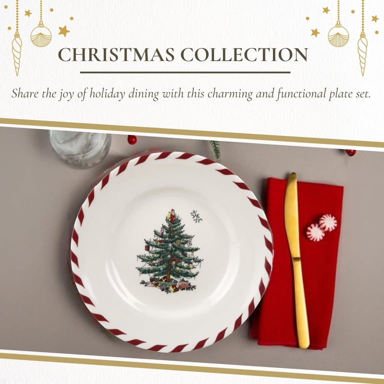 Spode Christmas Tree Canape Plates - Set of 4 | Peppermint Design