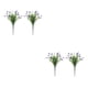 thumbnail image 4 of Naiovety 2 uds flores artificiales de plástico plantas de tallo largo falso ramo de imitación decoraciones de de interior decoración de Púrpura 2Conjunto, 4 of 6