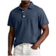 thumbnail image 1 of Blusa y camisa de manga corta con cuello vuelto para hombre, color liso, manga corta, solapa, informal, con botones, blusa para hombre, 1 of 4