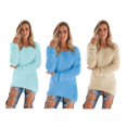 thumbnail image 1 of Pull en Velours pour Femmes Pull Moelleux Pull à Manches Longues Pull Chaud Col Rond Pull-Over en Vrac, 1 of 5