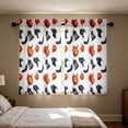 thumbnail image 6 of Halloween Kitchen Curtains 28x59 Inch 2 Panels, Washable Polyester Short Window Curtain with 2D Halloween Print, Light Filtering Bedroom Bathroom Decor, 6 of 6