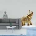 thumbnail image 2 of Estatua de mono para interiores y exteriores, figura budista en miniatura, estatua de meditando, resina de arenisca, decoración de mesa única, 2 of 8