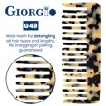 thumbnail image 4 of Desenredante de dientes anchos Comb Giorgio G49 White Tokyo para cabello, 4 of 9