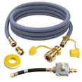 thumbnail image 1 of 710-0003 Trousse de Conversion de Gaz Naturel, Boyau de Gaz Naturel de 10 Pieds 1/2 Pouces ID avec Raccordement Rapide Compatible avec Kitchen-aid, Convertit 4-B, 1 of 7