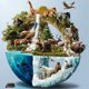 thumbnail image 2 of Cuadros Decorativos Animal Planet 5D DIY Diamond Painting Kit Full Square Drill Wall Decor Art Craft Wdftyju embutido en tela, 2 of 9